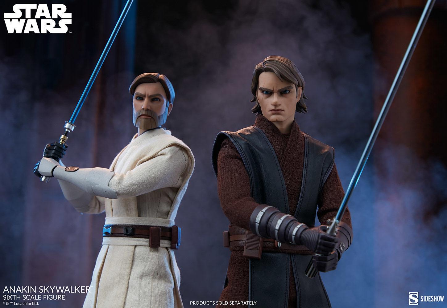 SID100462 Star Wars: Clone Wars - Anakin Skywalker 1:6 Scale 12" Action Figure - Sideshow Collectibles - Titan Pop Culture