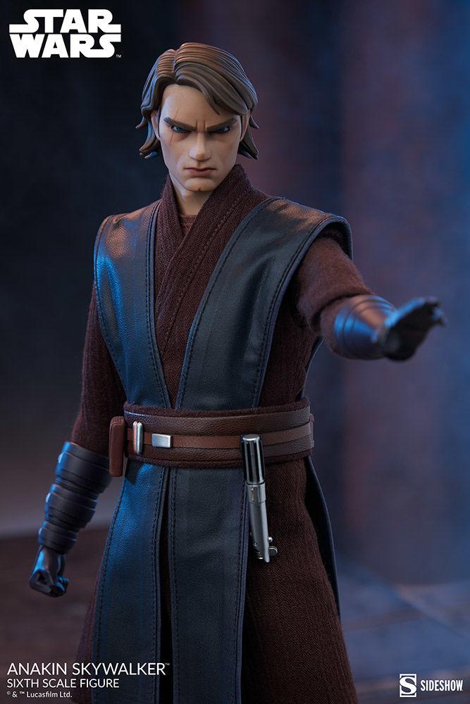 SID100462 Star Wars: Clone Wars - Anakin Skywalker 1:6 Scale 12" Action Figure - Sideshow Collectibles - Titan Pop Culture
