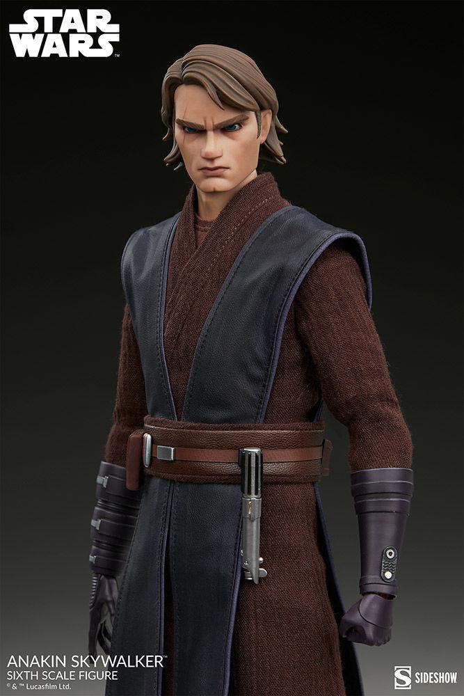 SID100462 Star Wars: Clone Wars - Anakin Skywalker 1:6 Scale 12" Action Figure - Sideshow Collectibles - Titan Pop Culture