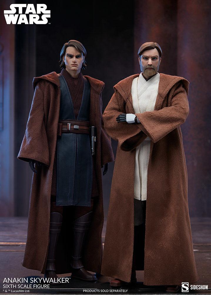 SID100462 Star Wars: Clone Wars - Anakin Skywalker 1:6 Scale 12" Action Figure - Sideshow Collectibles - Titan Pop Culture