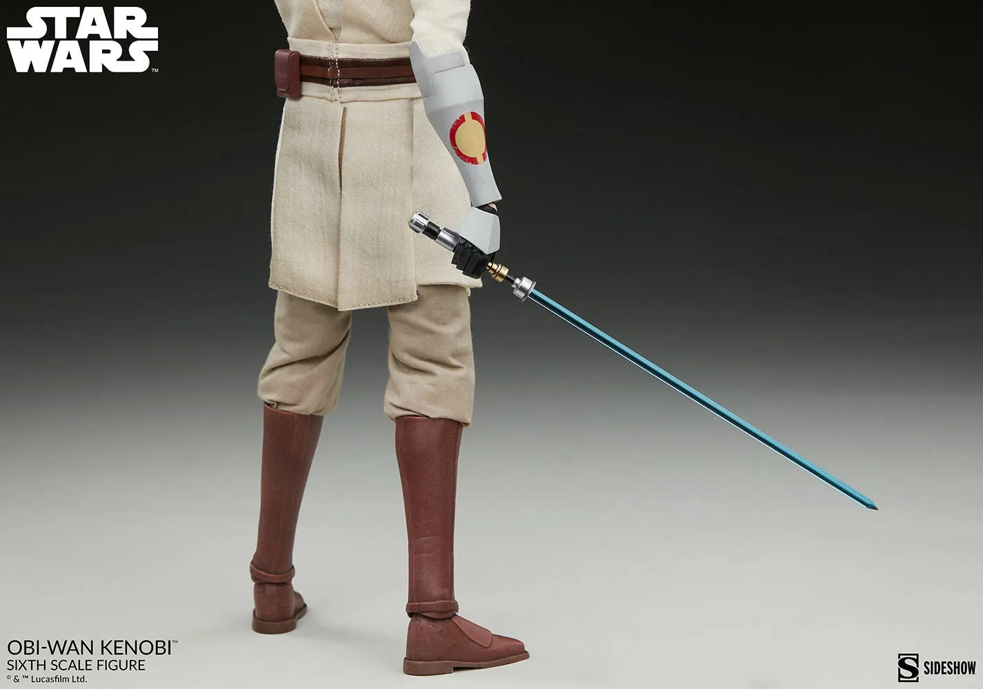 SID100463 Star Wars: Clone Wars - Obi-Wan Kenobi 1:6 Scale 12" Action Figure - Sideshow Collectibles - Titan Pop Culture