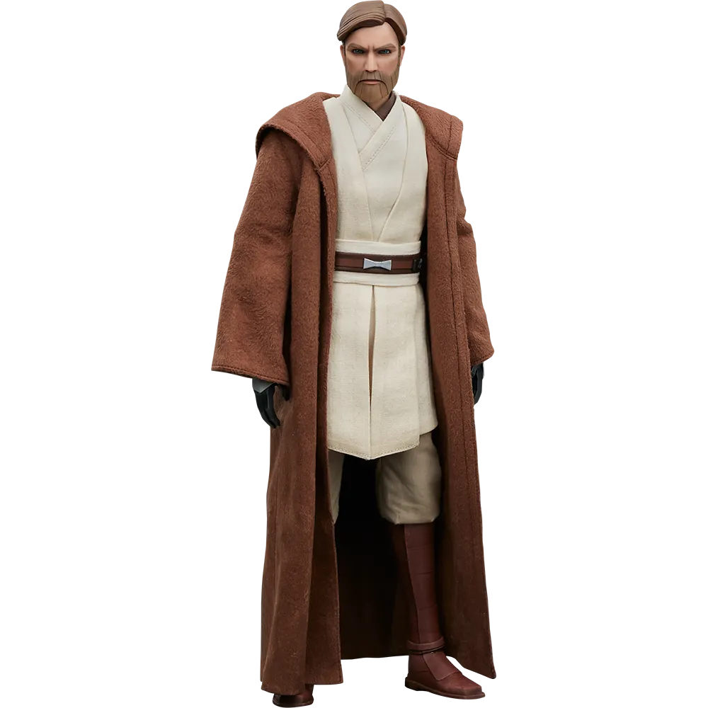 SID100463 Star Wars: Clone Wars - Obi-Wan Kenobi 1:6 Scale 12" Action Figure - Sideshow Collectibles - Titan Pop Culture