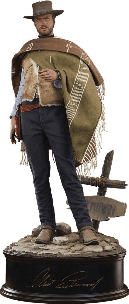 SID300809 Clint Eastwood - The Man With No Name Premium Format Statue - Sideshow Collectibles - Titan Pop Culture