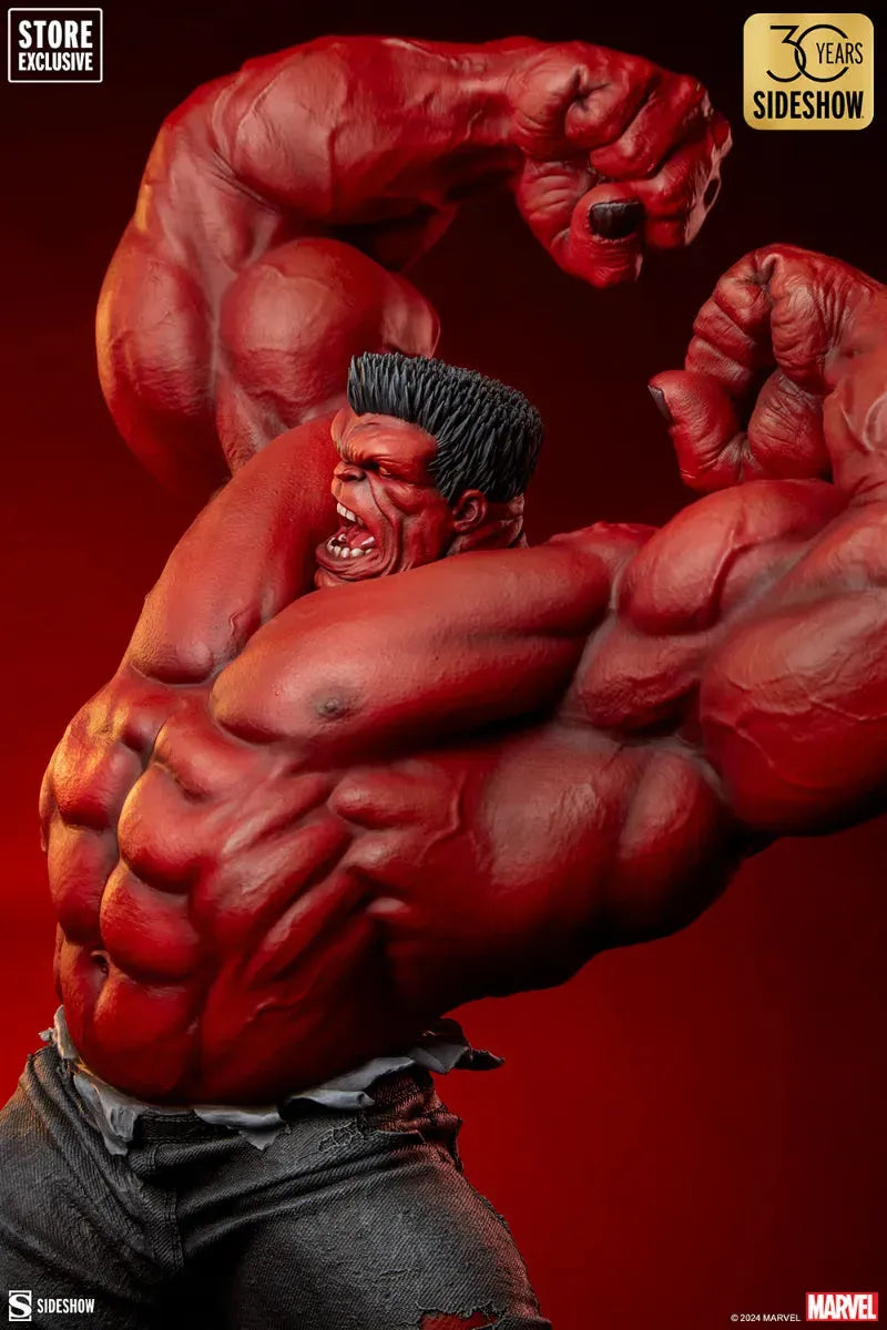SID3008663 Hulk - Red Hulk: Thunderbolt Ross Premium Format Statue - Sideshow Collectibles - Titan Pop Culture