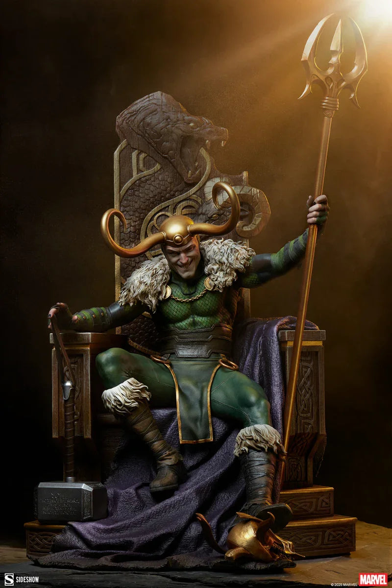 Estatua premium de Loki de Marvel Comics