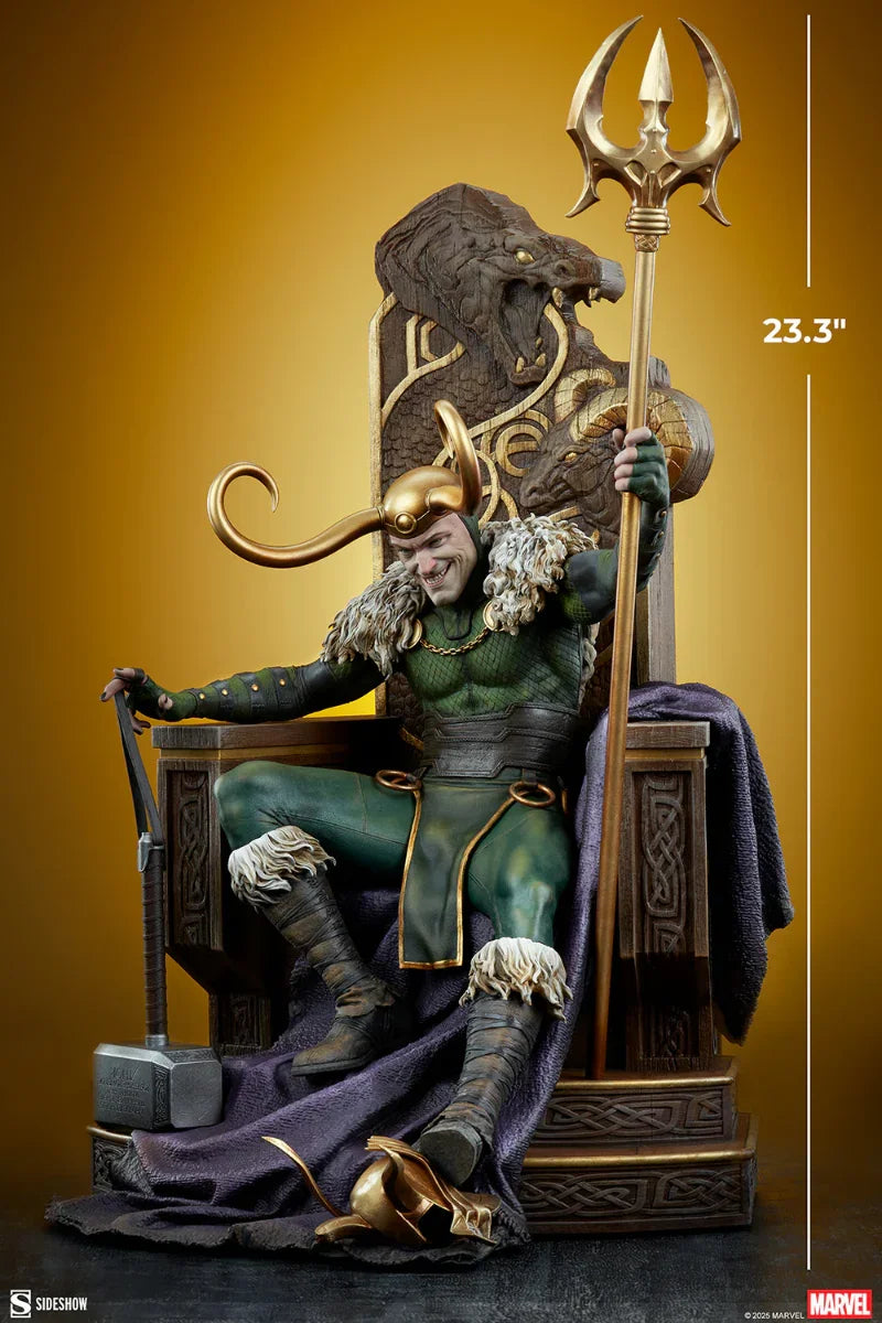 Estatua premium de Loki de Marvel Comics