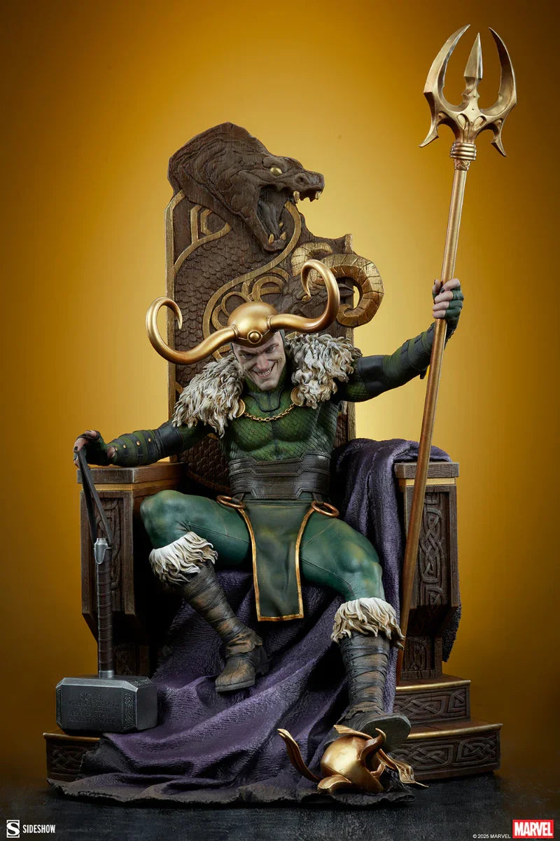 Estatua premium de Loki de Marvel Comics