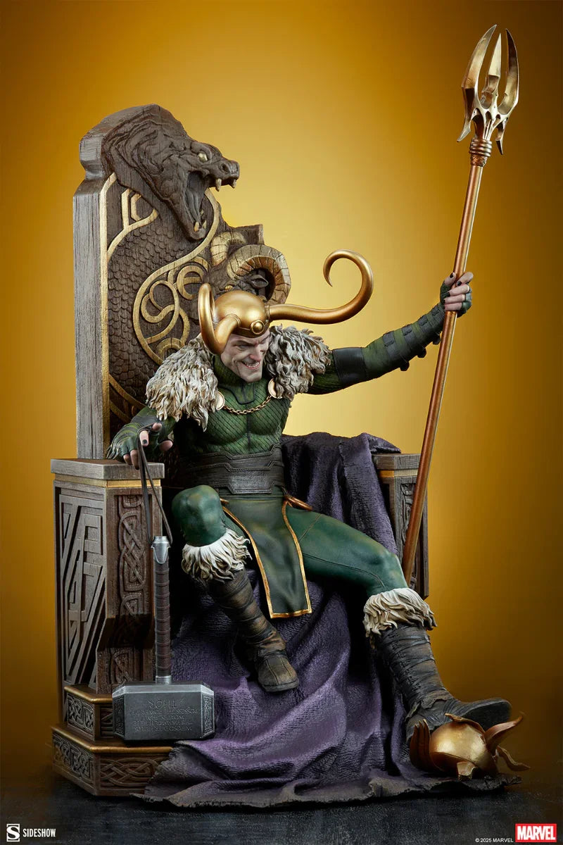 Estatua premium de Loki de Marvel Comics