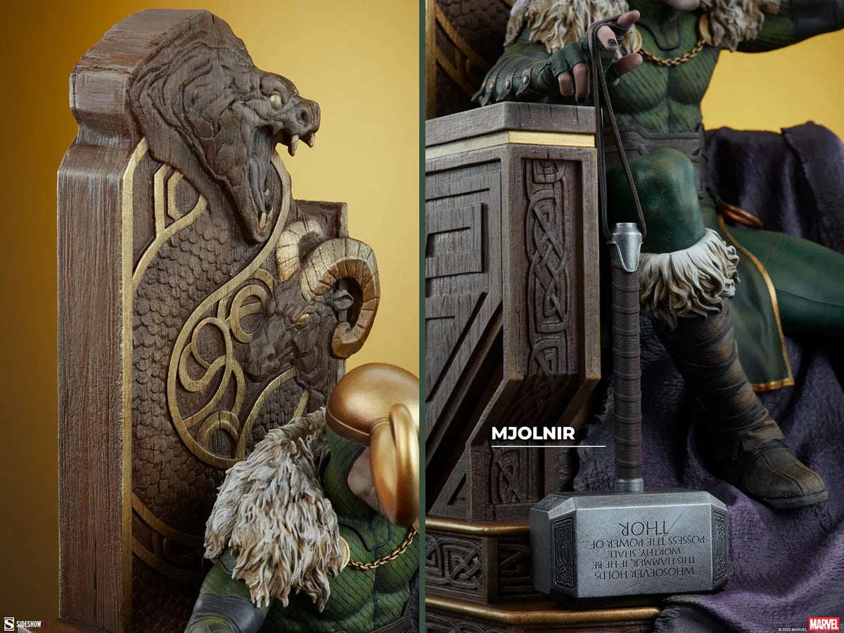 Estatua premium de Loki de Marvel Comics