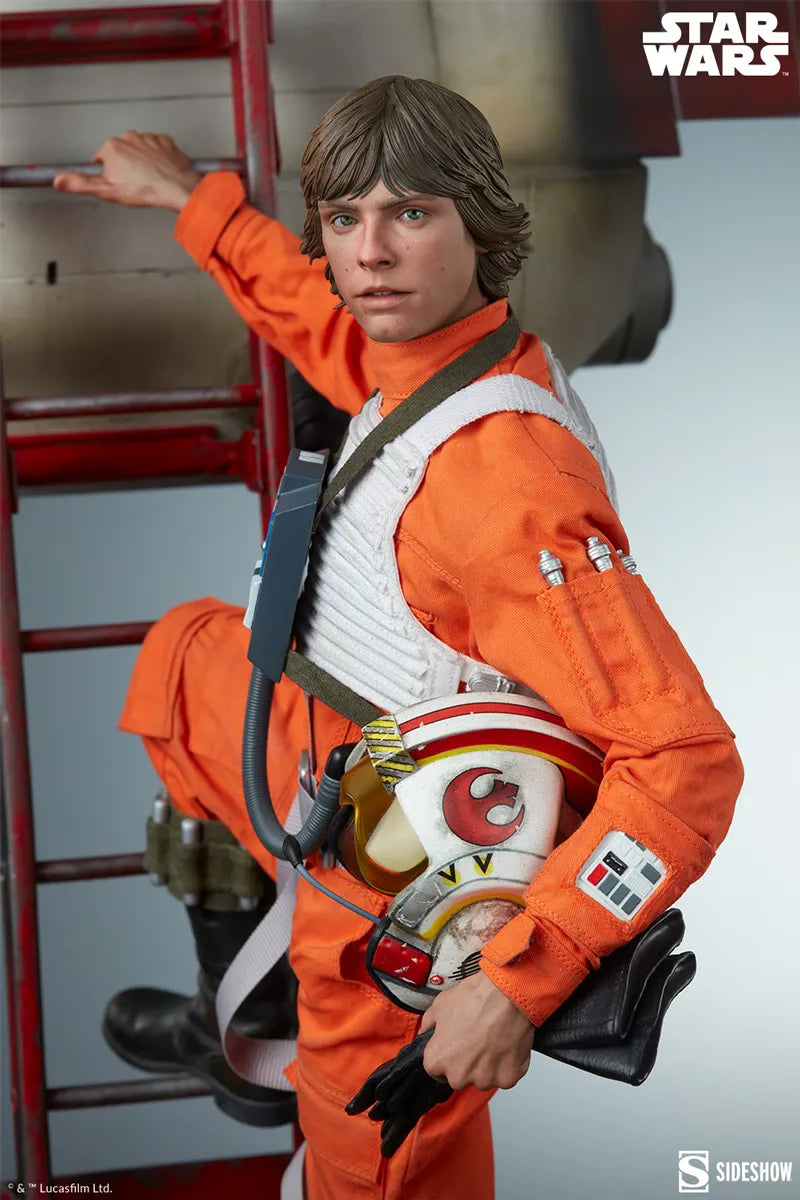 SID3008952 Star Wars - Luke & X-Wing: Red Five Standing By Premium Format Statue - Sideshow Collectibles - Titan Pop Culture