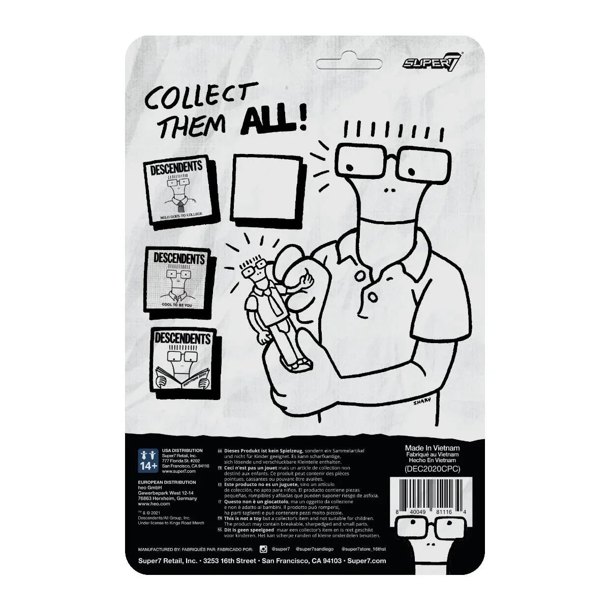 Descendents - Cool Milo ReAction 3.75 Figure