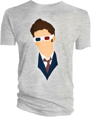 Doctor Who - David Tennant Vector Head T-Shirt XL