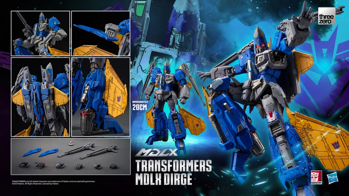 THR3Z0888WO Transformers - Dirge MDLX Figure - Threezero - Titan Pop Culture