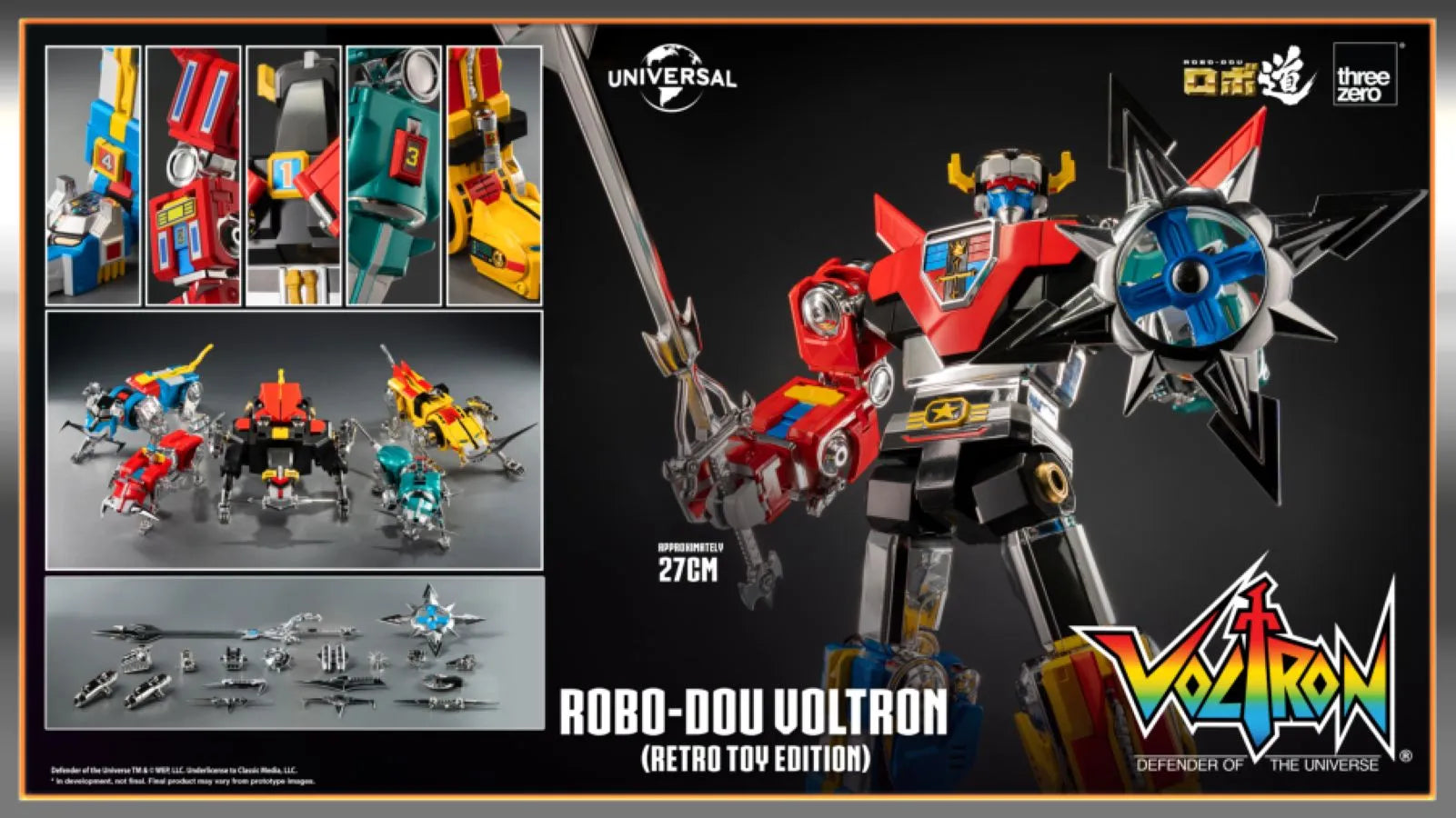 THR3Z0947 Robo Dou - Voltron Retro Toy Edition Figure - Threezero - Titan Pop Culture