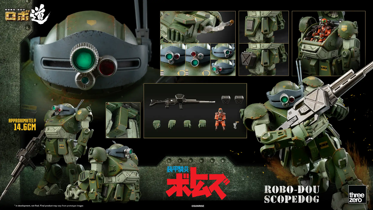 Armored Trooper VOTOMS - Scopedog Version 1.5 1:12 Scale Action Figure