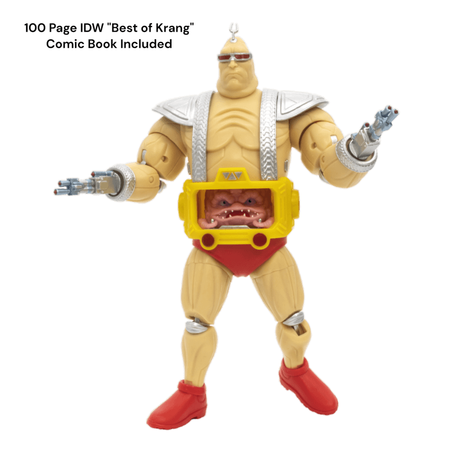 TLSBAXLTMNTKRACOM01 Teenage Mutant Ninja Turtles (comics) - Krang with Android Body XL BST AXN Figure & Comic - The Loyal Subjects - Titan Pop Culture