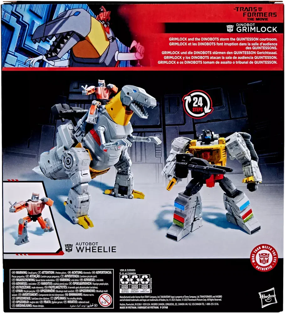  Transformers Studio Series The Transformers: The Movie Dinobot Grimlock and Autobot Wheelie - Hasbro - Titan Pop Culture