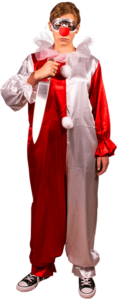 TTSTTTI114 Halloween 4: The Return of Michael Myers - Jamie Lloyd Clown Costume & Mask Adult - Titan Pop Culture - Titan Pop Culture