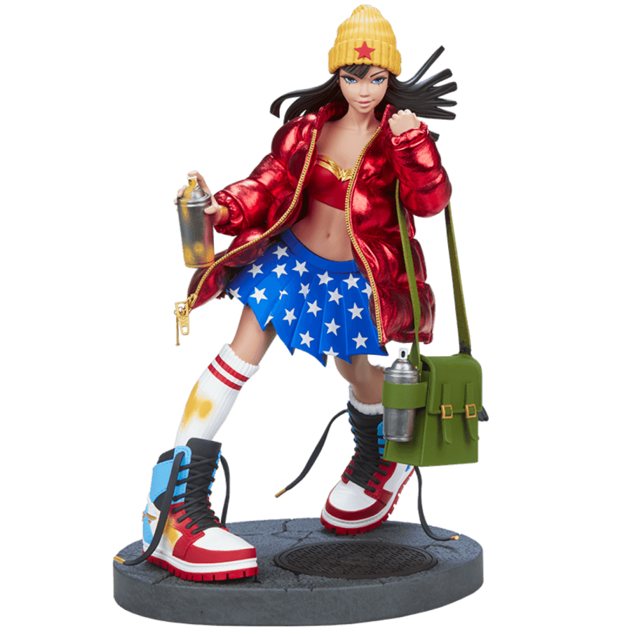 UNR700197 DC Comics - Hype Girl (Wonder Woman) Designer Statue - Unruly Industries - Titan Pop Culture