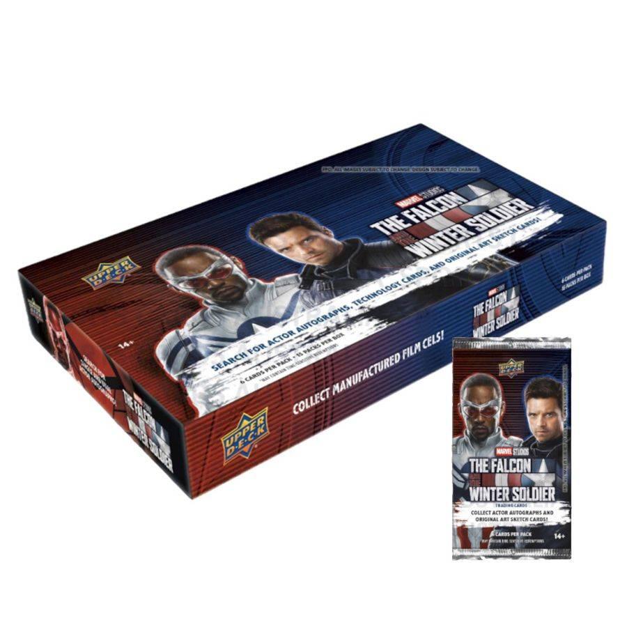 UPP95554 The Falcon and the Winter Soldier - Trading Cards (Display of 15) - Upper Deck - Titan Pop Culture