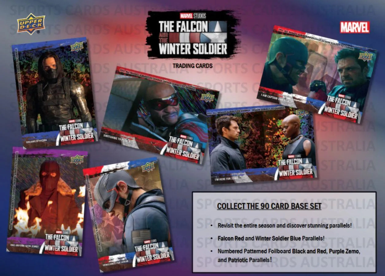 UPP95554 The Falcon and the Winter Soldier - Trading Cards (Display of 15) - Upper Deck - Titan Pop Culture