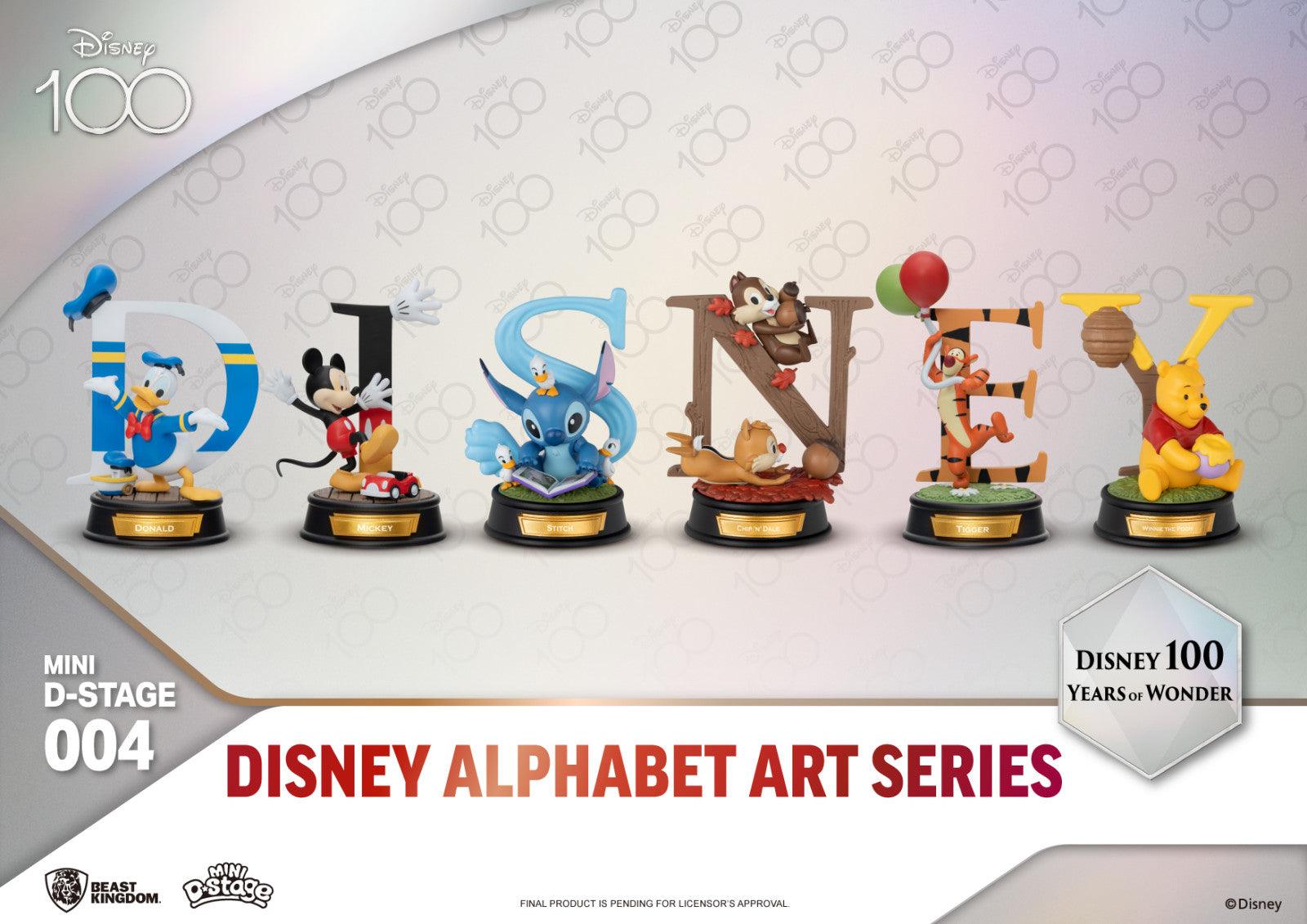 Beast Kingdom Mini D Stage Disney 100 Years of Wonder Disney Alphabet Art Series Set (6 in the Assortment)