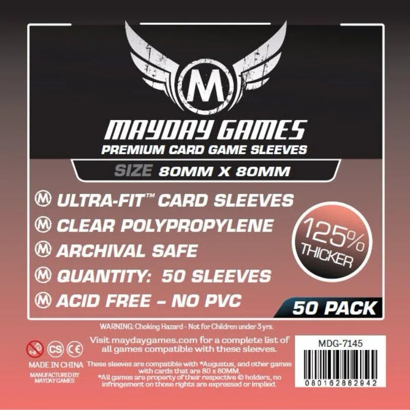 Mayday -  Premium Medium Square Card Sleeves (Pack of 50) - 80 MM X 80 MM