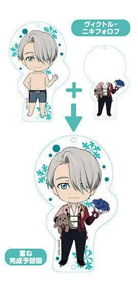 VR-38043 Yuri!!! On Ice Nendoroid Plus Dress Up Acrylic Key Ring: Yuri!!! On Ice (Viktor Nikiforov) - Good Smile Company - Titan Pop Culture