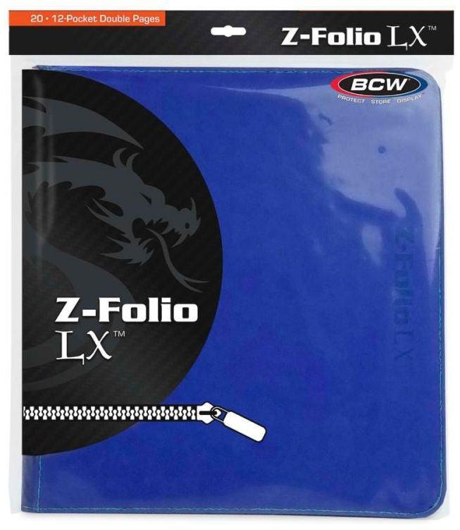 VR-38850 BCW Z Folio LX Album 12 Pocket Blue - BCW - Titan Pop Culture