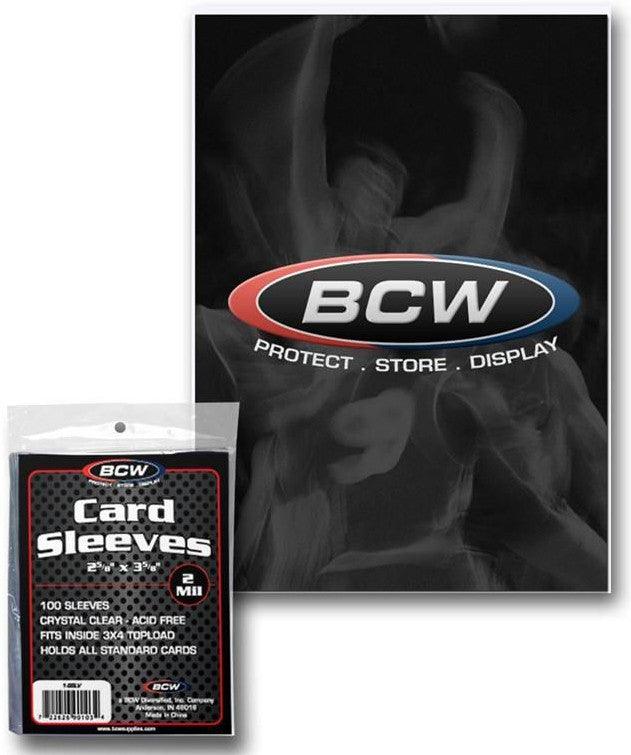 VR-38944 BCW Deck Protectors Standard Clear (66mm x 93mm) (100 Sleeves Per Pack) - BCW - Titan Pop Culture