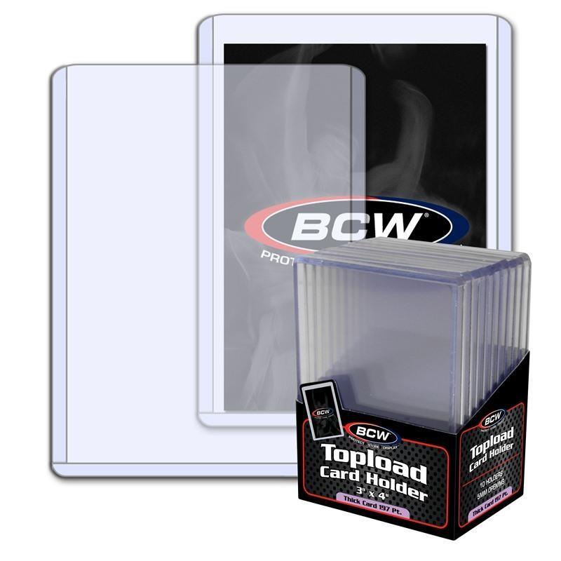 VR-38962 BCW Toploader Card Holder Thick 197 Pt (3" x 4") (10 Holders Per Pack) - BCW - Titan Pop Culture