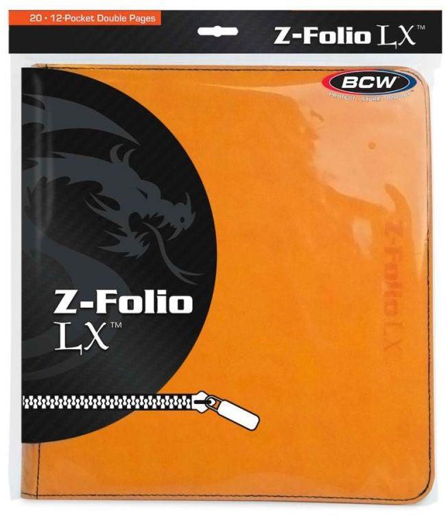 VR-49584 BCW Z Folio LX Album 12 Pocket Orange - BCW - Titan Pop Culture