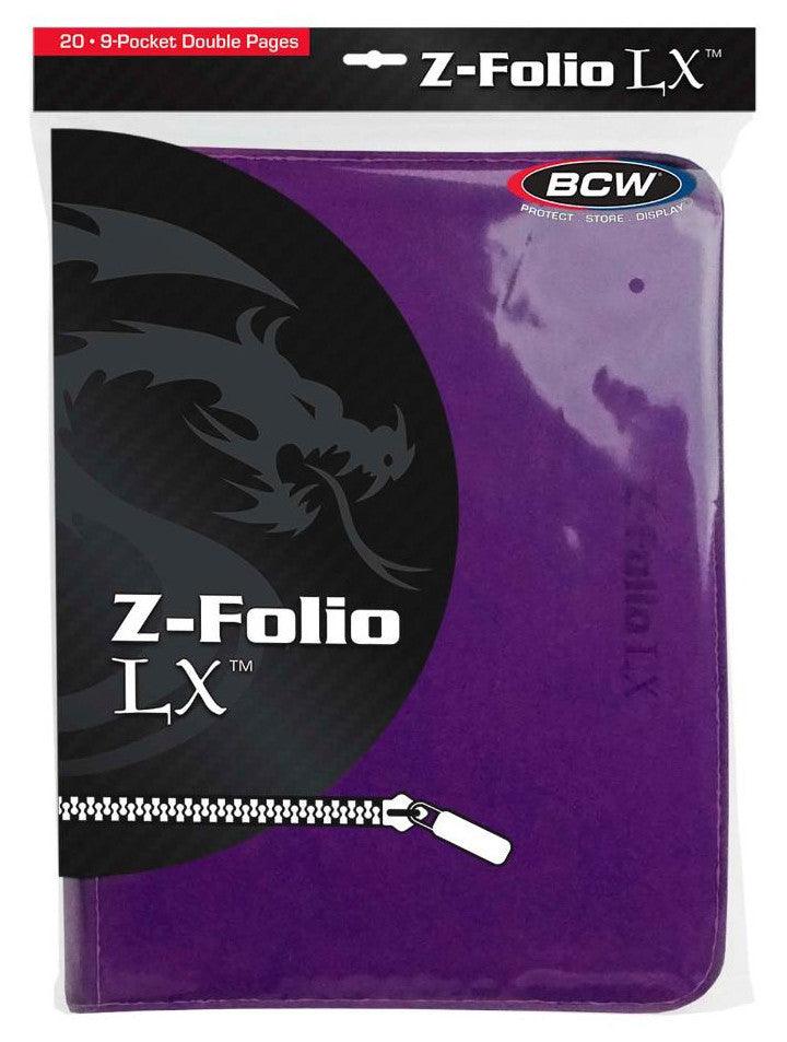 VR-49588 BCW Z Folio LX Album 9 Pocket Purple - BCW - Titan Pop Culture