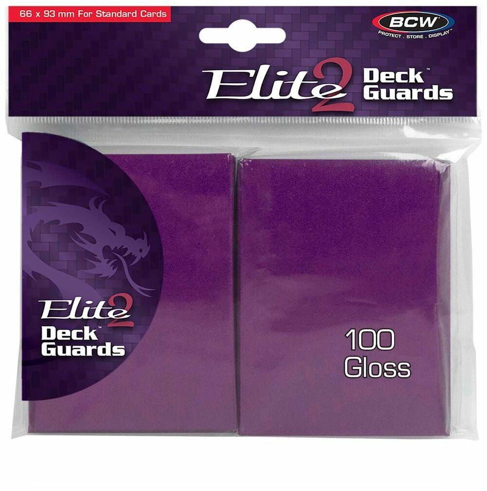 VR-64485 BCW Deck Protectors Standard Elite2 Glossy Mulberry (66mm x 93mm) (100 Sleeves Per Pack) - BCW - Titan Pop Culture