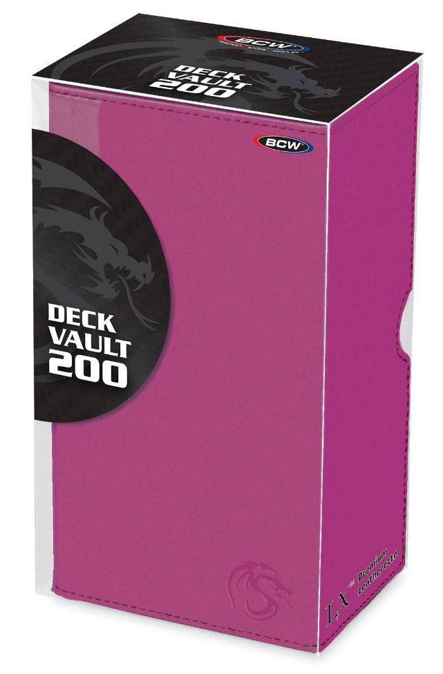 VR-64509 BCW Deck Vault Box 200 LX Pink (Holds 200 Cards) - BCW - Titan Pop Culture