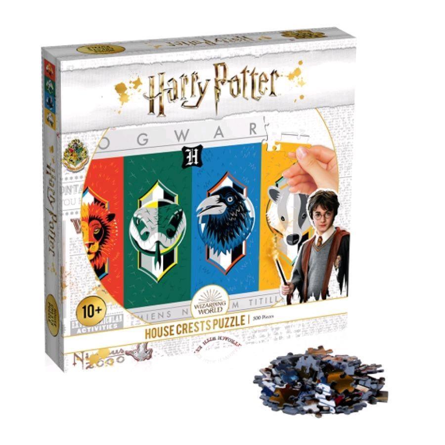 VR-79039 Harry Potter House Crests Puzzle 500 piece - Winning Moves - Titan Pop Culture