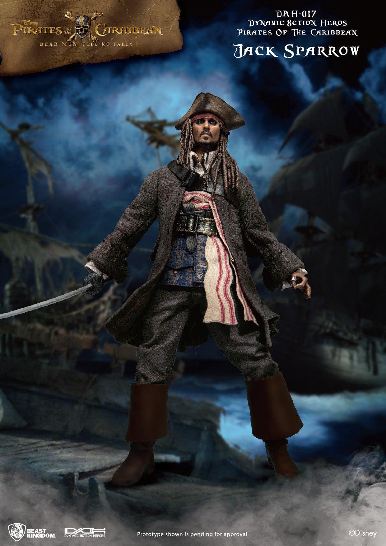 VR-80689 Beast Kingdom Dynamic Action Heroes Pirates of the Caribbean Captain Jack Sparrow - Beast Kingdom - Titan Pop Culture