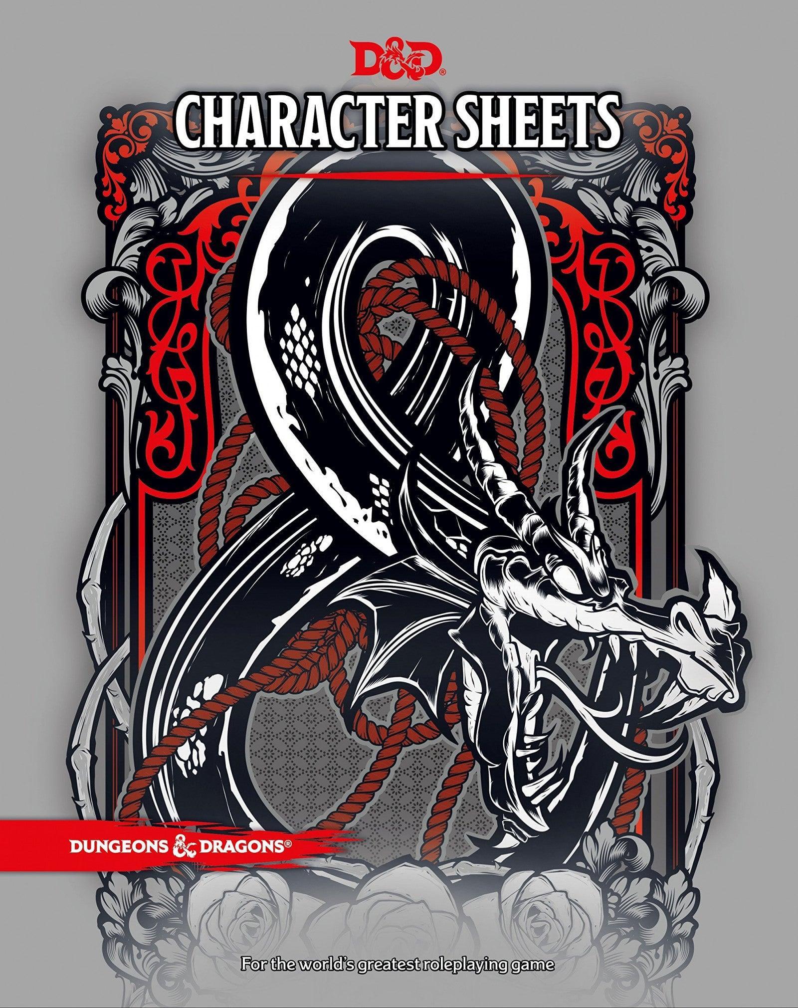 VR-87494 D&D Dungeons & Dragons Character Sheets - Wizards of the Coast - Titan Pop Culture