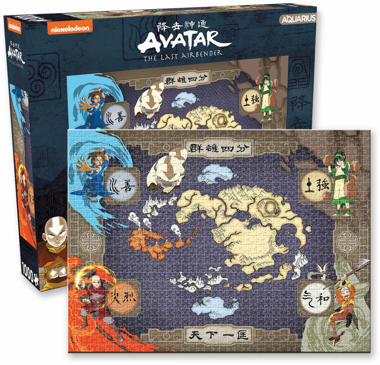 VR-92660 Aquarius Puzzle Avatar the Last Airbender Map Puzzle 1,000 pieces - Aquarius - Titan Pop Culture