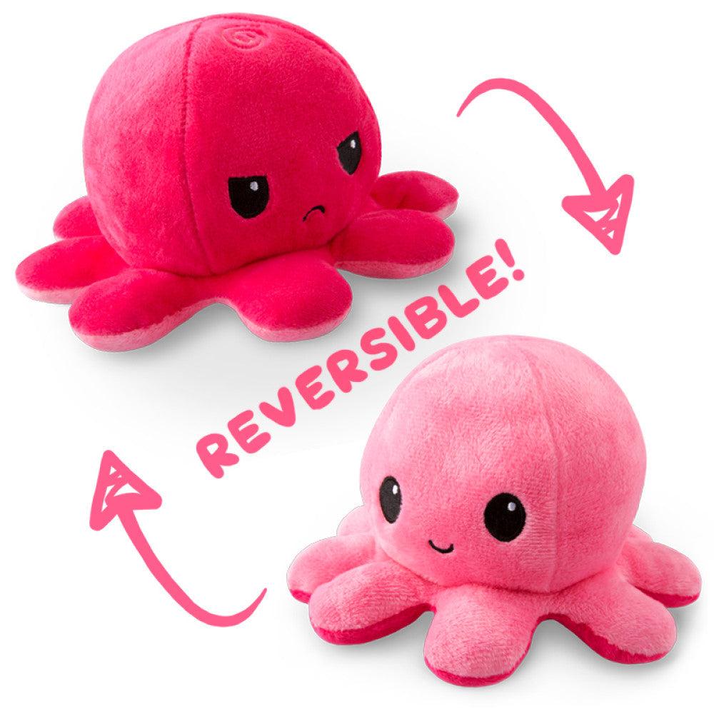 VR-93588 Reversible Plushie - Octopus Pink/Light Pink - Tee Turtle - Titan Pop Culture