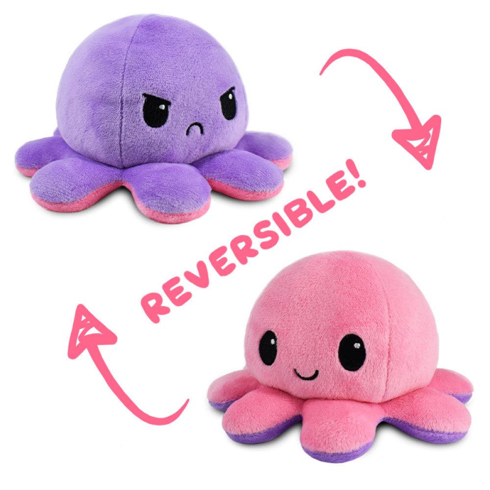 VR-93598 Reversible Plushie - Octopus Light Pink/Light Purple - Tee Turtle - Titan Pop Culture
