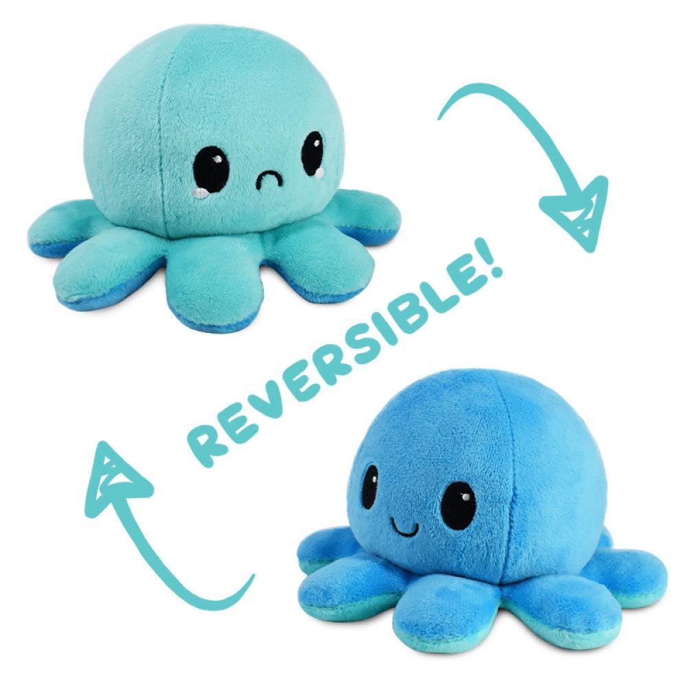 VR-93600 Reversible Plushie - Octopus Happy/Crying - Tee Turtle - Titan Pop Culture