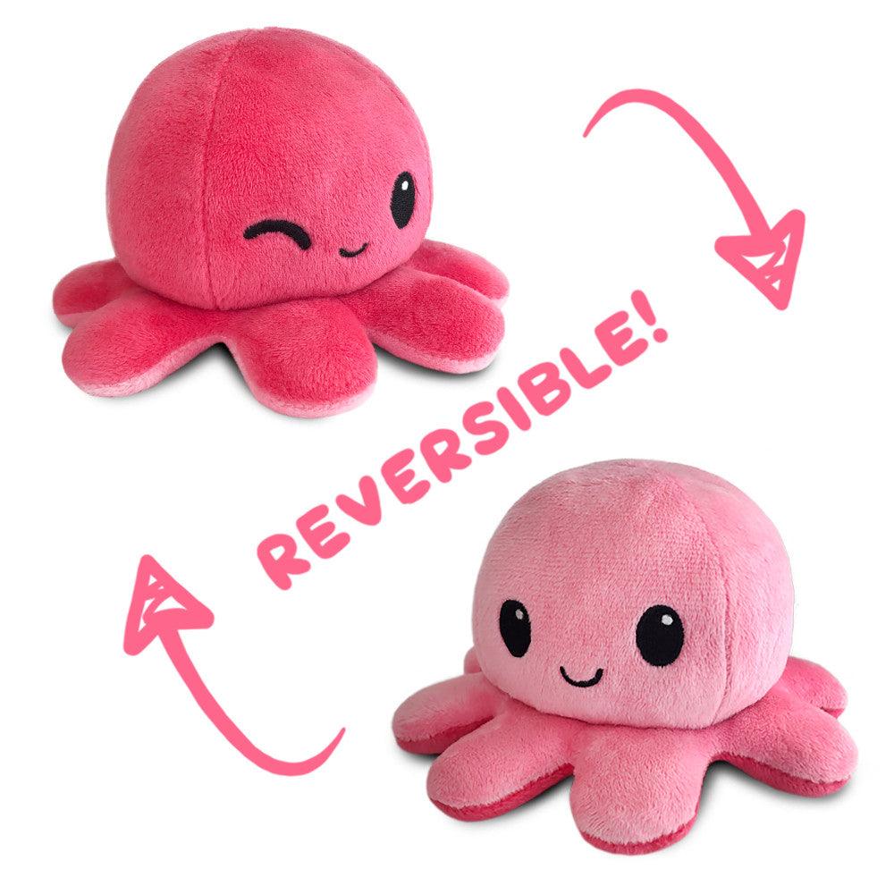 VR-93603 Reversible Plushie - Octopus Happy/Wink - Tee Turtle - Titan Pop Culture