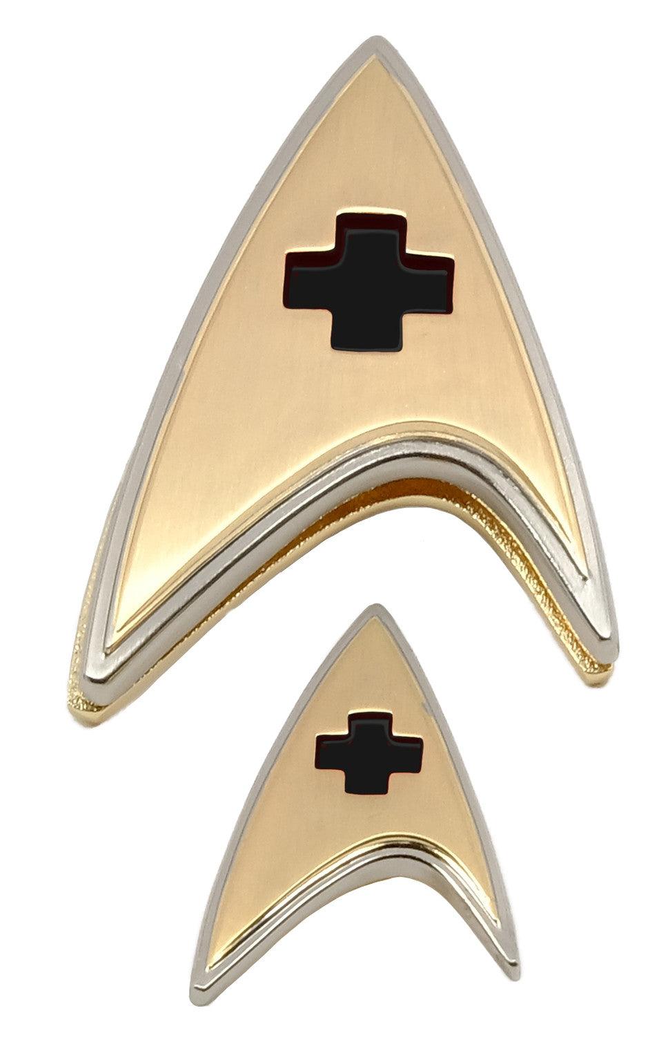 VR-95254 Star Trek Discovery Enterprise Badge and Pin Set Medical - Quantum Mechanix - Titan Pop Culture