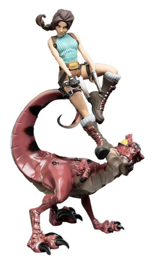 WET03937 Tomb Raider - Lara & Raptor Mini Epics Vinyl Figure - Weta Workshop - Titan Pop Culture
