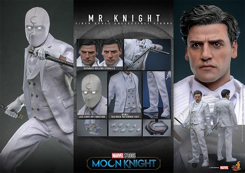 Moon Knight (TV) - Figura de acción coleccionable de Mr. Knight a escala 1:6