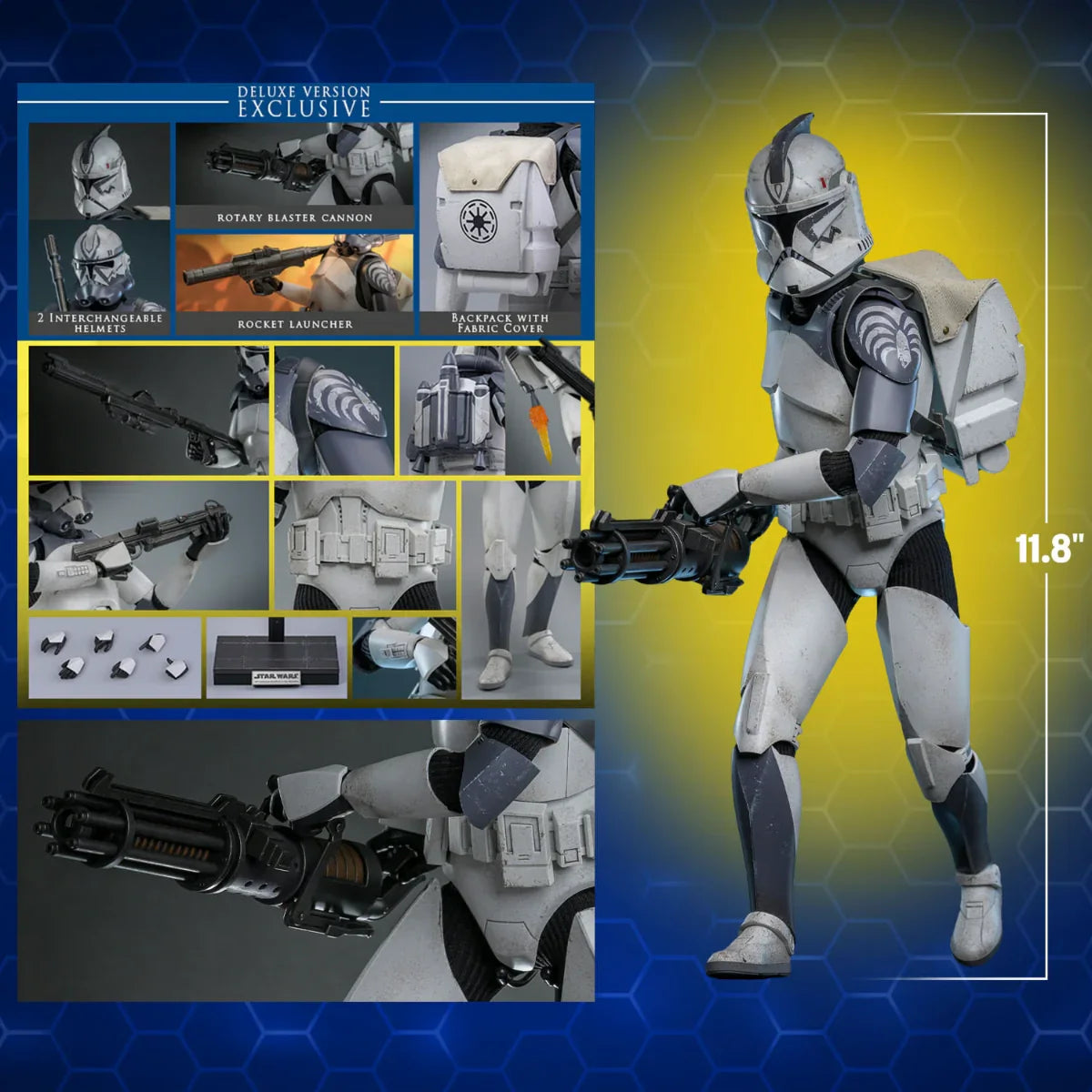 Star Wars - 104th Battalion Wolfpack Clone Trooper Deluxe 1:6 Scale Collectable Action Figure