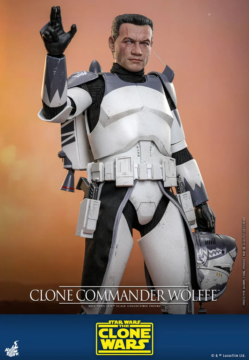 Star Wars - Figura de acción coleccionable del Comandante Clon Wolffe a escala 1:6