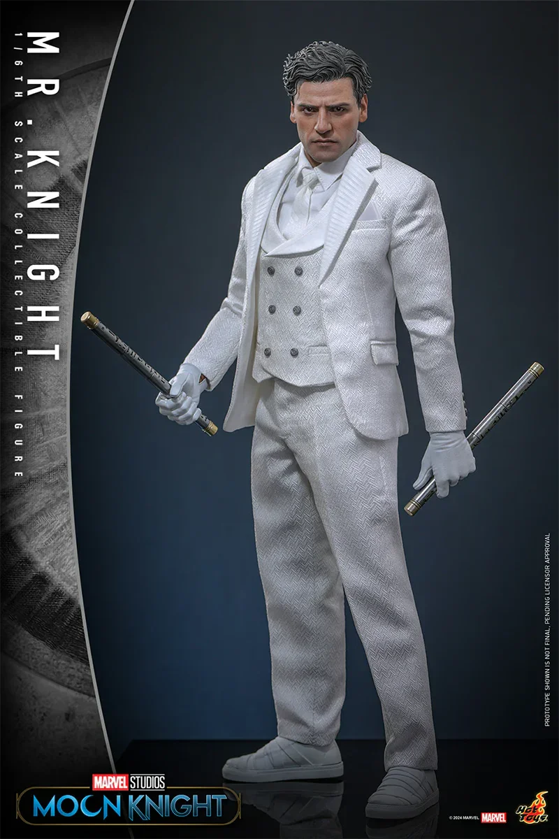 Moon Knight (TV) - Figura de acción coleccionable de Mr. Knight a escala 1:6