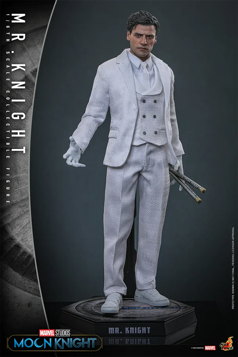 Moon Knight (TV) - Figura de acción coleccionable de Mr. Knight a escala 1:6